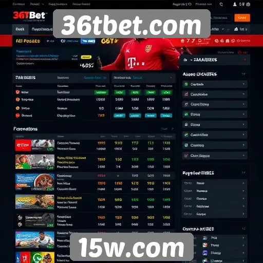 Análise da interface do usuário do site 36tbet